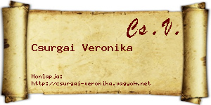 Csurgai Veronika névjegykártya