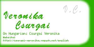 veronika csurgai business card